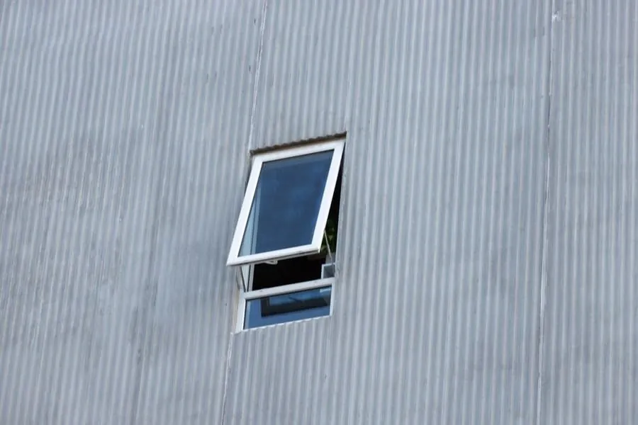 A trickle vent set into a window frame, providing background ventilation